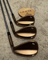 Corey Paul – Hand crafted Bronze Wedge set 52, 56, and 60
