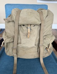Original WWII US Army M1942 Mountaineer Rucksack, Assault Pack, Rigid Frame