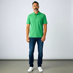 FILA Sport Golf Men’s XXL Solid Kelly Green Polo Shirt Short Sleeve Athletic Fit
