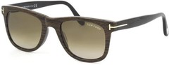 Tom Ford Leo TF 9336 05K Black / Brown Gradient Sunglasses Sonnenbrille Size 52