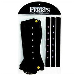 22PL Perris Medium Black Pony Palooza Bling Zipper Child Half Chaps Combo