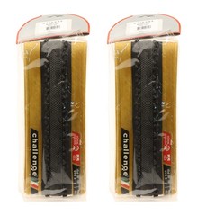 Challenge Chicane Clincher Tires 700 x 33c PAIR Black/Brown 300 TPI NEW NOS