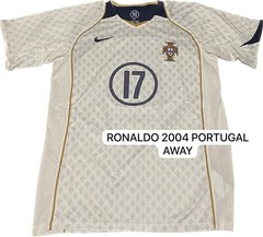 CRISTIANO RONALDO SIGNED PORTUGAL AWAY 2004 JERSEY BECKETT COA