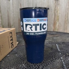 RTIC 30oz Tumbler Navy Blue Flip Lid Insulated Stainless Steel NEW Discontinued