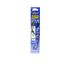 2 pc AFW 18″ Snelled Wire Fishing Leaders, Hooks 3/0 30lb 4/0 5/0 45lb 6/0 60lb
