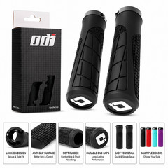 Lock-On MTB Bike Handlebar Grips Anti-Slip Bicycle Handlebar Covers Soft Rubber