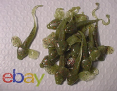 1 PACK (16 baits per pack) Jewel Bait 4″ Sculpin Hypertail Mean Green