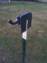 AR 500 T post steel target hanger hook (1-Single)