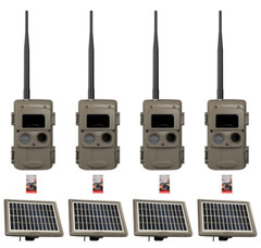 Cuddeback Cuddelink 4 L Series Long Range IR Cameras Solar Power Banks SD Cards
