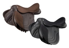 17″ Equitare Tempo Synthetic All Purpose English Saddle – Black or Brown