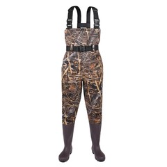 HISEA Unisex Fishing Chest Waders Bootfoot Cleated Sole Hunting Waterproof Soft