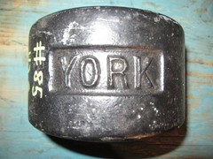 YORK Roundhead Half 85 Pound Blob Grip YORK Side 1st Generation
