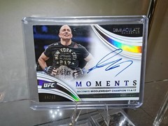 2022 Panini Immaculate Collection UFC GEORGES ST-PIERRE Moments Auto /49