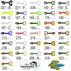 Gary Yamamoto Hula Grub (97-10) Double Tail 5 Inch Skirted Bait Any 32 Colors