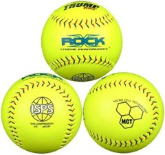 NIB 1 Dozen Men’s Trump X-Rock Official ISPS 12″ Poly Core Composite Softballs