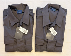 Lot of 2 NWT Propper BDU Coat Tactical Ripstop Gray Shirt Men’s Small Long F5452