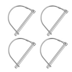4-Pack Premium Coupler Pin – Trailer Safety Pin and Lock for Hitch, Farm, Law…