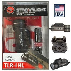 TLR-1 HL 1000 LM rail mounted tactical flashlight Metal Flash Light Black – USA