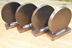 4″ Standing Shooting Targets 1/2″ AR500 Set of FOUR