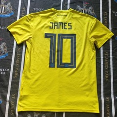 Colombia Home 2018 2019 Football Shirt Jersey Adidas James Rodriguez Size M