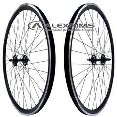 Alex AT550 700c Black Track Fixed/Freewheel Wheelset 100mm Front & 120mm Rear