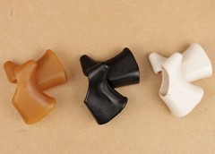 New Soma Campagnolo Brake Lever Hoods Shield & Globe Logo Nat. Gum, Black, White