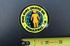 GIRL Chocolate Skateboards Torrance CA Orange Yellow Z59B Skateboarding STICKER