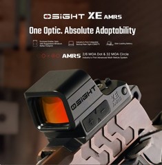 Osight XE AMRS Enclosed Red RMR Footprint & Side Load Batt feat 2/6+32 MOA