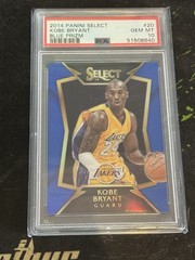 2014-15 Panini Select Kobe Bryant #20 Blue Prizm PSA 10 100/249 GEM Mint Laker