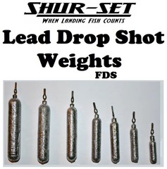 Shur-Set Finesse Drop Shot Weights Lead (Select Weight) FDS