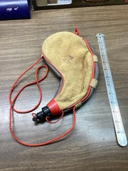 ​New Unused 2 Liter Spanish Bota Bag Wineskin Leather Suede Flask Made in Spain