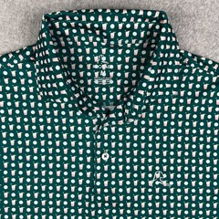 Rhoback Fairway Green Golf Ball Cocktail Drink Polo Print Pattern AOP Medium