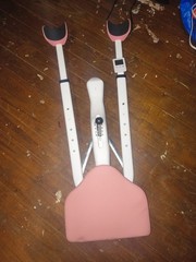 Adjustable Leg stretcher for Home Use, Pink/White/Black