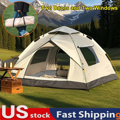 2-3 Person Pop Up Tents Waterproof Windproof Instant Tent for Camping Hiking NEW