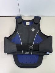 Charles Owen Equestrian Body Protector Vest Small Black Blue