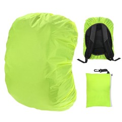 Waterproof Backpack Rain Cover, 30L-40L Backpack Cover [Fluorescent Green]