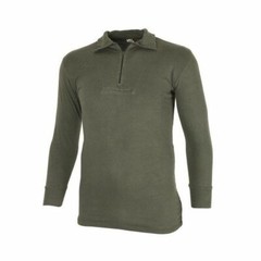 German Military Olive Green Cold Weather Tricot Field Shirt Zip Up Jumper Jersey