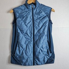 Galvin Green Womens Blue Quilted Golf Vest Full Zip Padded Thermal Sleeveless S