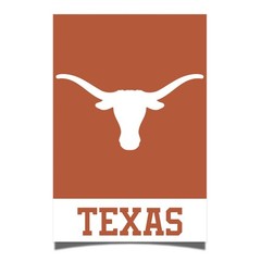 Desert Cactus University of Texas Austin Poster UT 17″L x 11″W, Multicolor