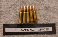 READ AD! 7.62×39 Snap Caps 5 Pk real weight THESE ARE SNAP CAPS.