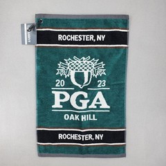 Devant 2023 PGA Championship Oak Hill Rochester NY Golf Towel Green Woven NEW