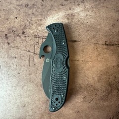 Spyderco Matriarch 2 Emerson Opener Black VG-10 Serrated Blade Knife C12SBK2W2