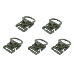 5pcs Rotatable D Clip Buckles for Backpack Vest Molle Tactical Pouch