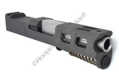 HGW Complete Upper for Glock 43 RMSc Lightening Tungsten Slide Fluted SS Barrel