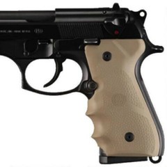 Hogue Beretta 92/96 Series Rubber Grip W/Finger Grooves-Flat Dark Earth-92003