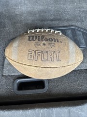 1980 vintage Wilson 1001 Exclusive NFL Pattern Pigskin Leather Football AFCRT