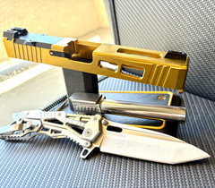 Zaffiri Slide For Glock 17 Gen 3 Trijicon RMR Cut Complete G17 Upper FREE KNIFE
