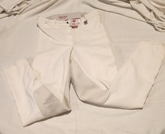 Vintage Off White John Field Syntex Belgium Equestrian Riding Pants Size 30