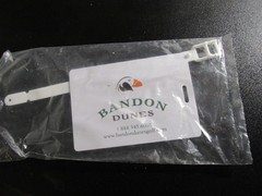 Bandon Dunes Golf course White Bag tag. New in package
