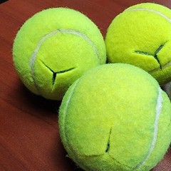 100 Recycled Tennis Balls Pre Cut to Fit Classroom Chair, Table, or Walker Legs